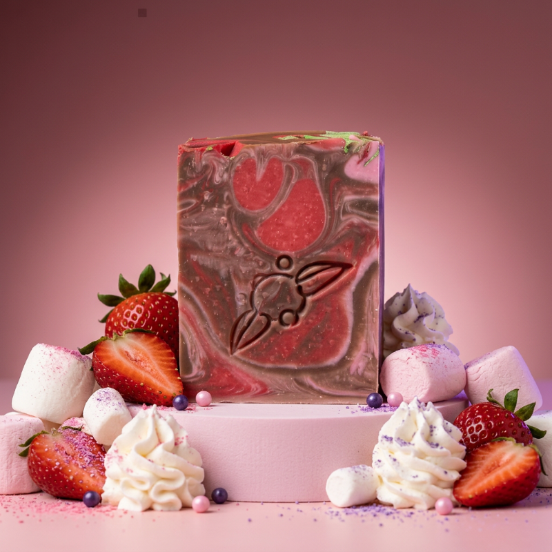 ARTISAN SOAP - Strawberry Crème Cake